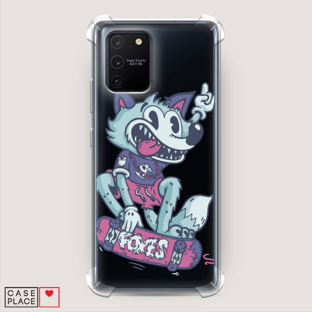 фото Противоударный силиконовый чехол "foxes" на samsung galaxy s10 lite awog