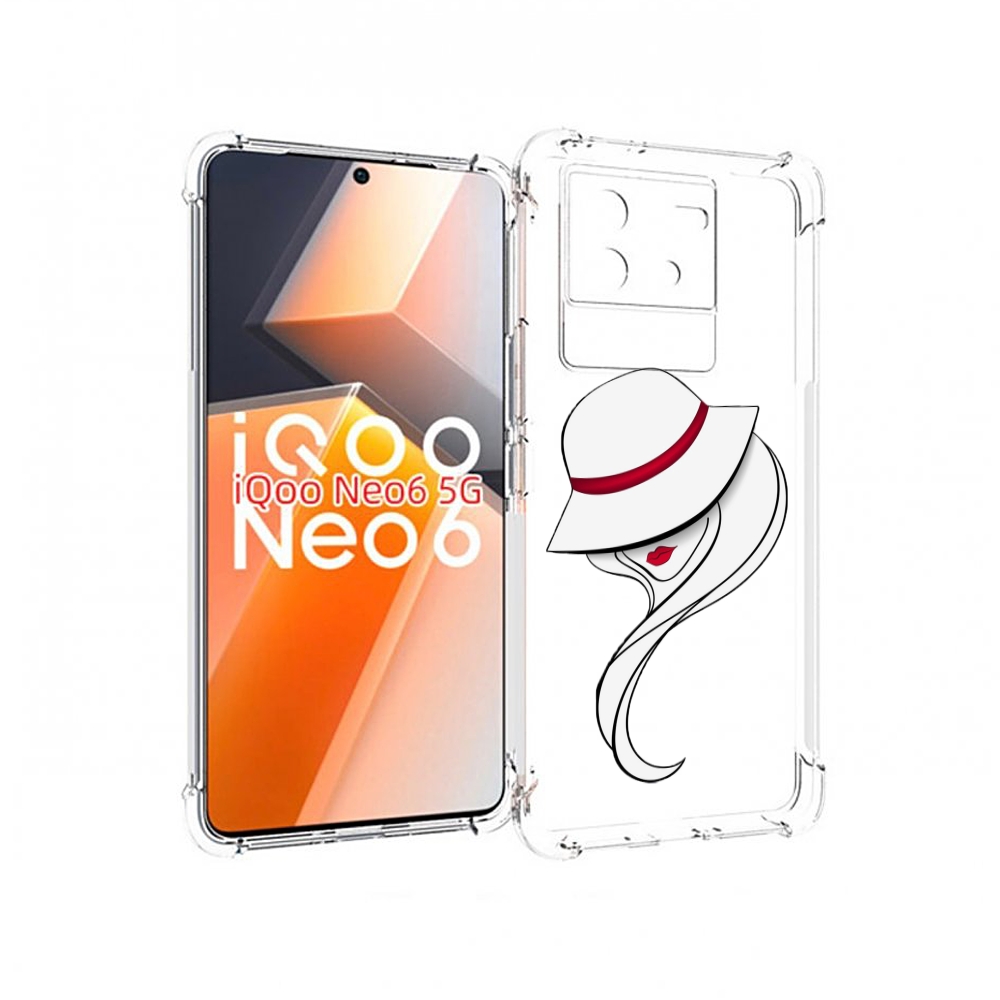 

Чехол MyPads Лого женский для Vivo iQoo Neo 6 5G, Прозрачный, Tocco