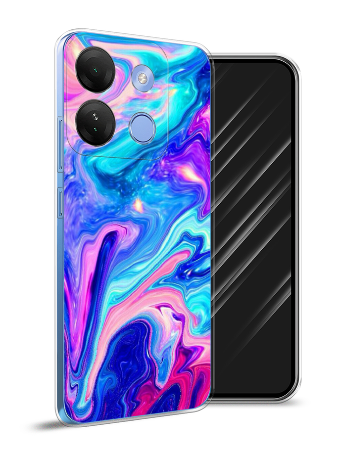 

Чехол Awog на Infinix Smart 7 HD "Потеки краски", Розовый, 3103850-10