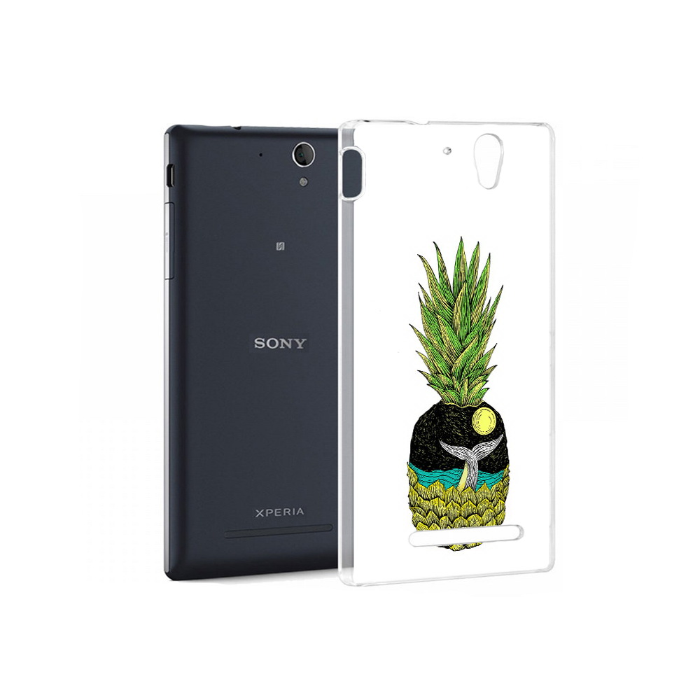 

Чехол MyPads Tocco для Sony Xperia C5 Ultra ананас с китом (PT16261.253.220), Прозрачный, Tocco