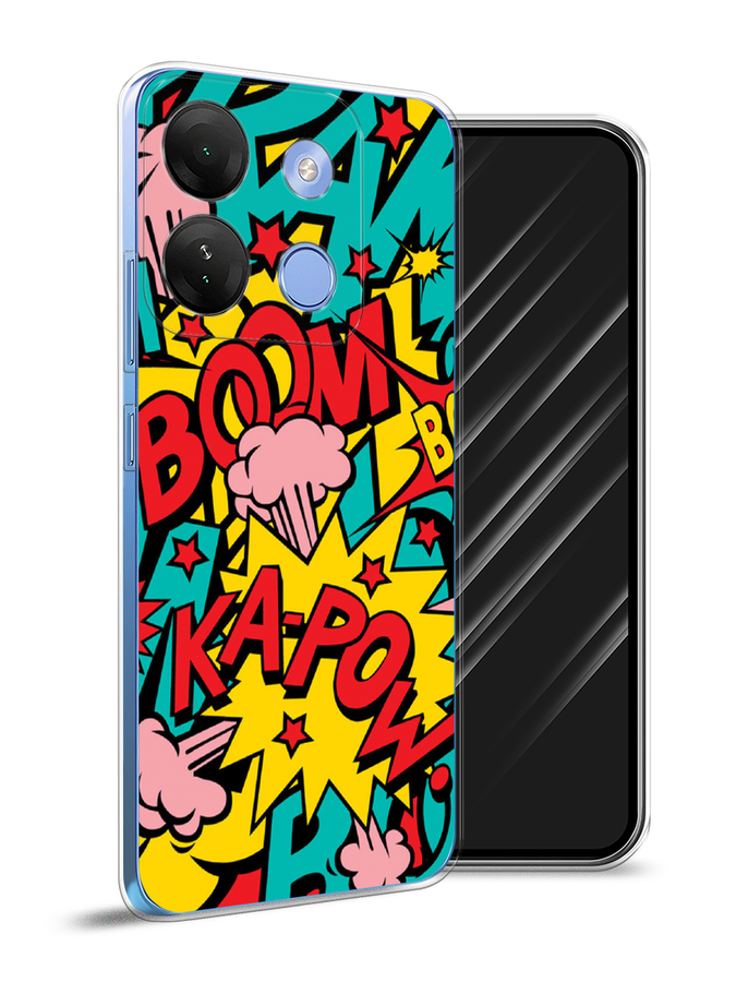 

Чехол Awog на Infinix Smart 7 HD "Постер pop art", Бирюзовый;желтый;красный, 3103850-9