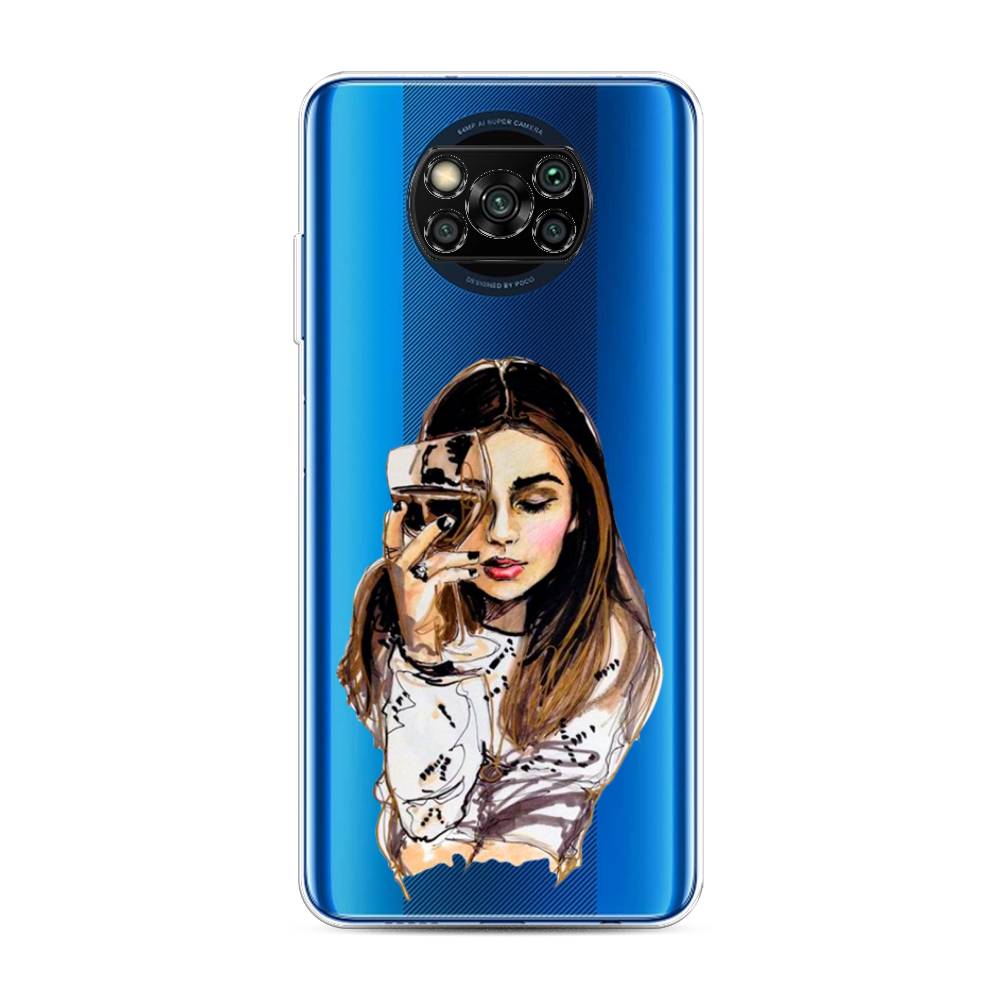 

Чехол Awog на Poco X3/X3 Pro "Девушка с бокалом", Разноцветный, 39250-7