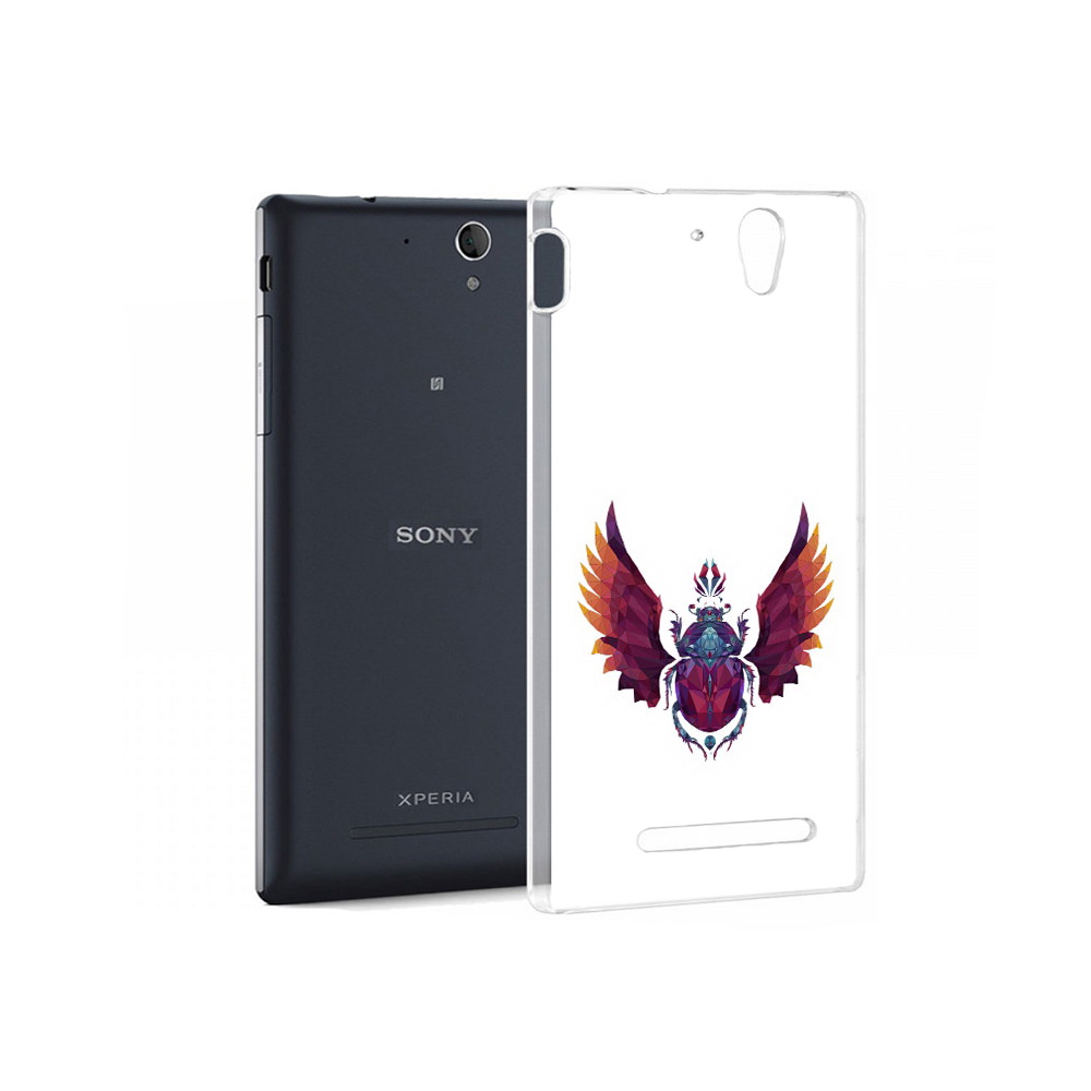 Чехол MyPads Tocco для Sony Xperia C5 Ultra алмазный скоробей (PT16261.253.219)