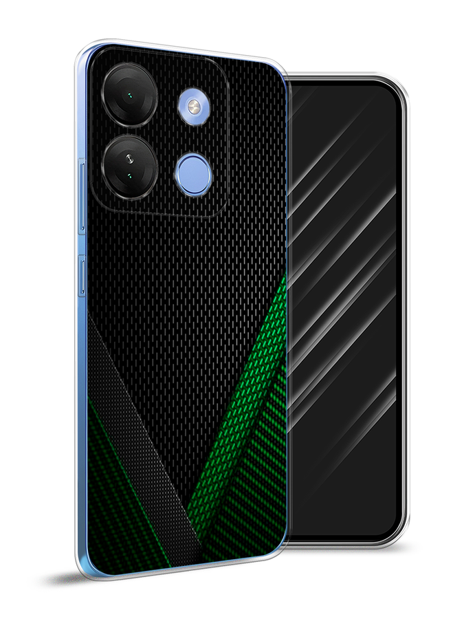 

Чехол Awog на Infinix Smart 7 HD "Зеленый карбон", Черный;зеленый, 3103850-3