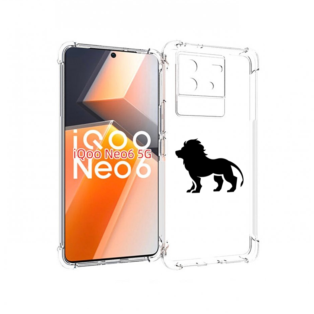 

Чехол MyPads Лев для Vivo iQoo Neo 6 5G, Прозрачный, Tocco