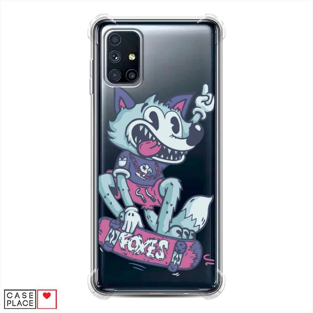 фото Противоударный силиконовый чехол "foxes" на samsung galaxy m51 awog