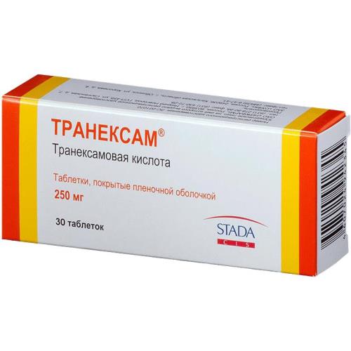

Транексам таблетки покрытые пленочной оболочкой 250мг №30