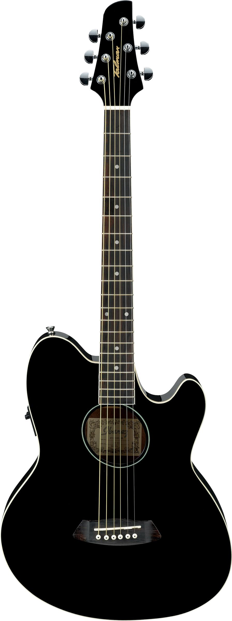 

IBANEZ TCY10E-BK BLACK HIGH GLOSS электроакустическая гитара, цвет черный глянцевый