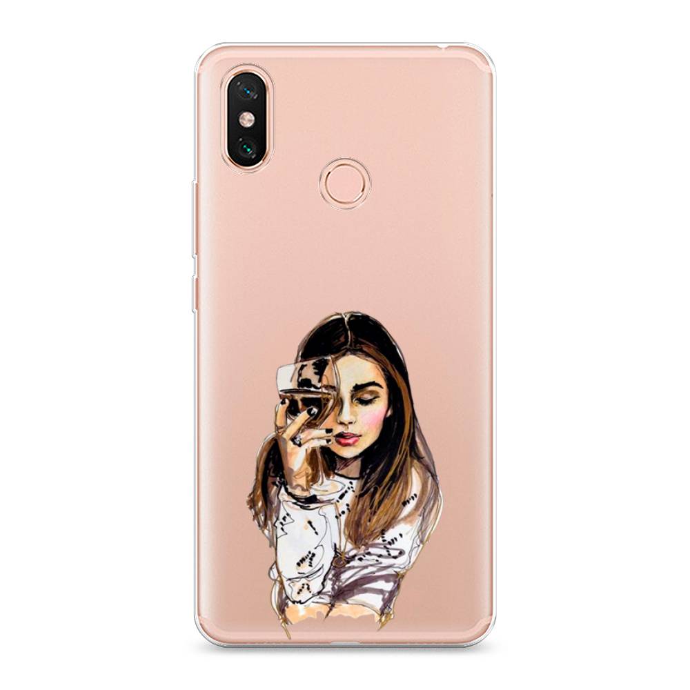 

Чехол Awog на Xiaomi Mi Max 3 "Девушка с бокалом", Разноцветный, 34350-7
