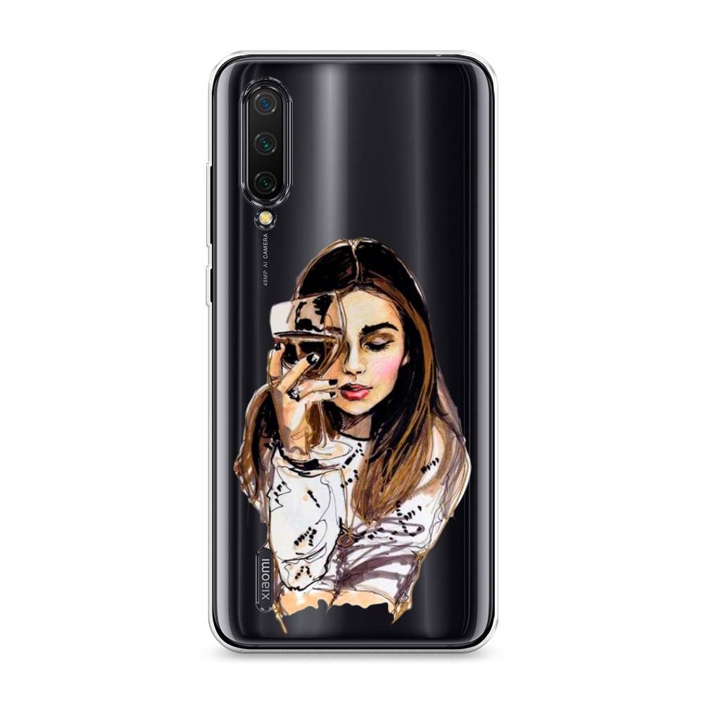 

Чехол Awog на Xiaomi Mi CC9/Mi A3 Lite/Mi 9 Lite "Девушка с бокалом", Разноцветный, 36150-7
