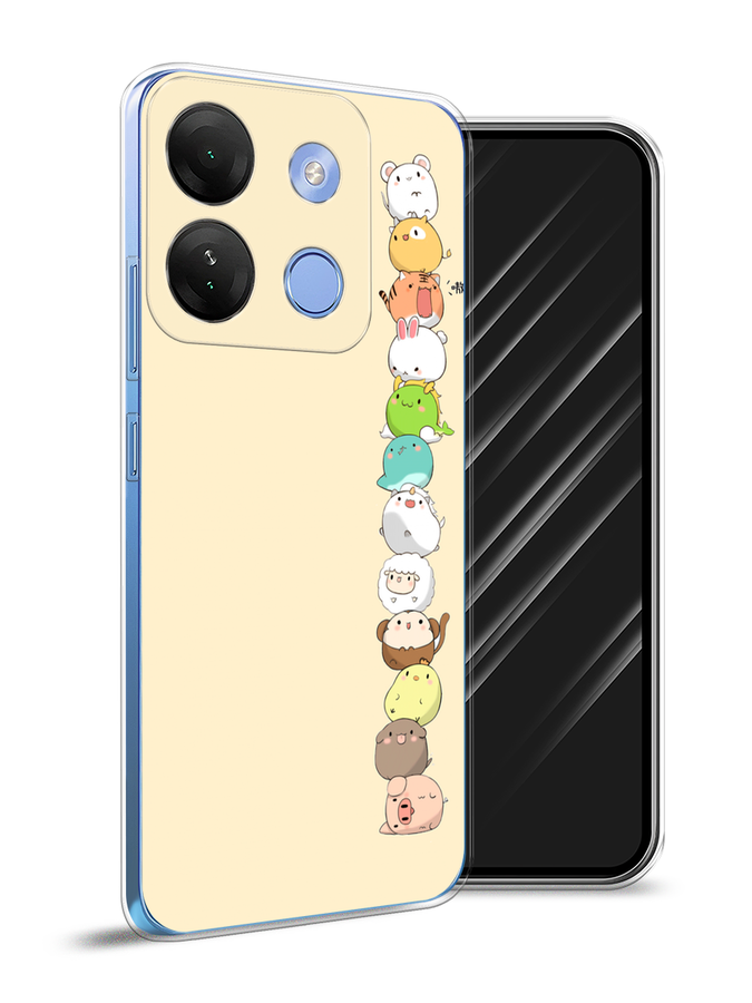 

Чехол Awog на Infinix Smart 7 HD "Питомцы Чиби", Желтый, 3103850-2