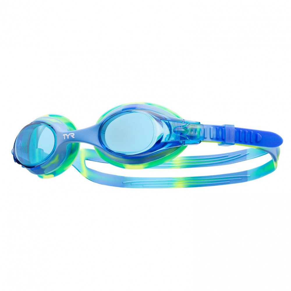 Очки для плавания детские TYR Swimple Tie Dye Jr синие