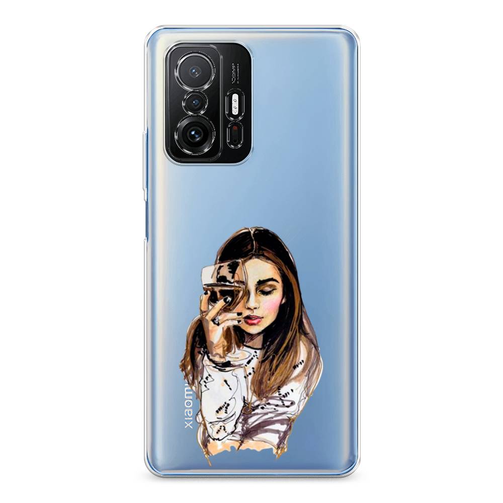 

Чехол Awog на Xiaomi Mi 11T/11T Pro "Девушка с бокалом", Разноцветный, 311250-7