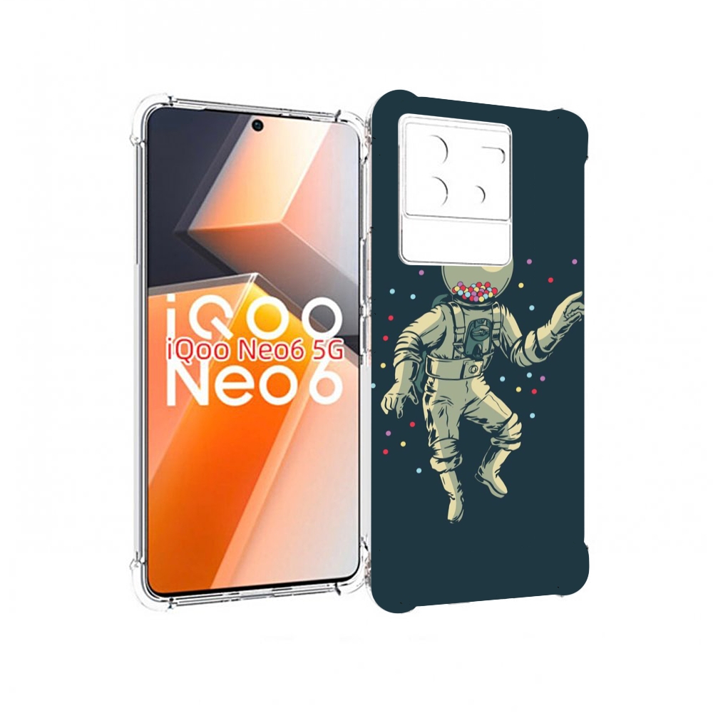 

Чехол MyPads Космонавт для Vivo iQoo Neo 6 5G, Прозрачный, Tocco
