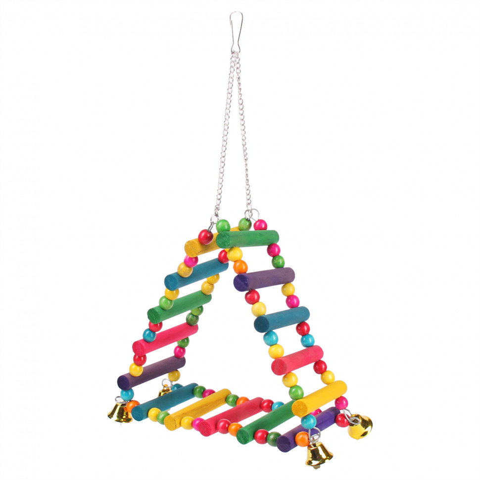фото Подвеска для попугаев petstandart , разноцветный, 18х18х8 см