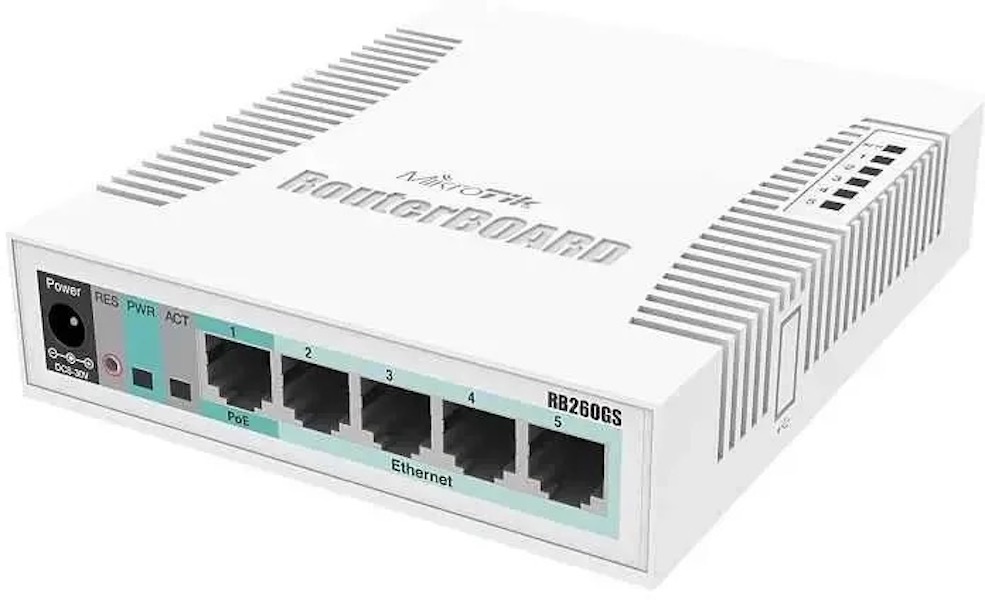 

Коммутатор MIKROTIK RB260GS, управляемый css106-5g-1s, Коммутатор MIKROTIK RB260GS, управляемый [css106-5g-1s]