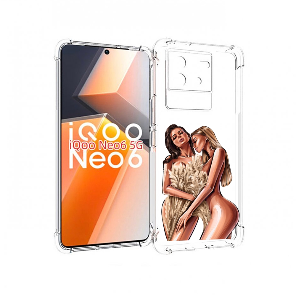 

Чехол MyPads Иллюстрированные-девушки женский для Vivo iQoo Neo 6 5G, Прозрачный, Tocco