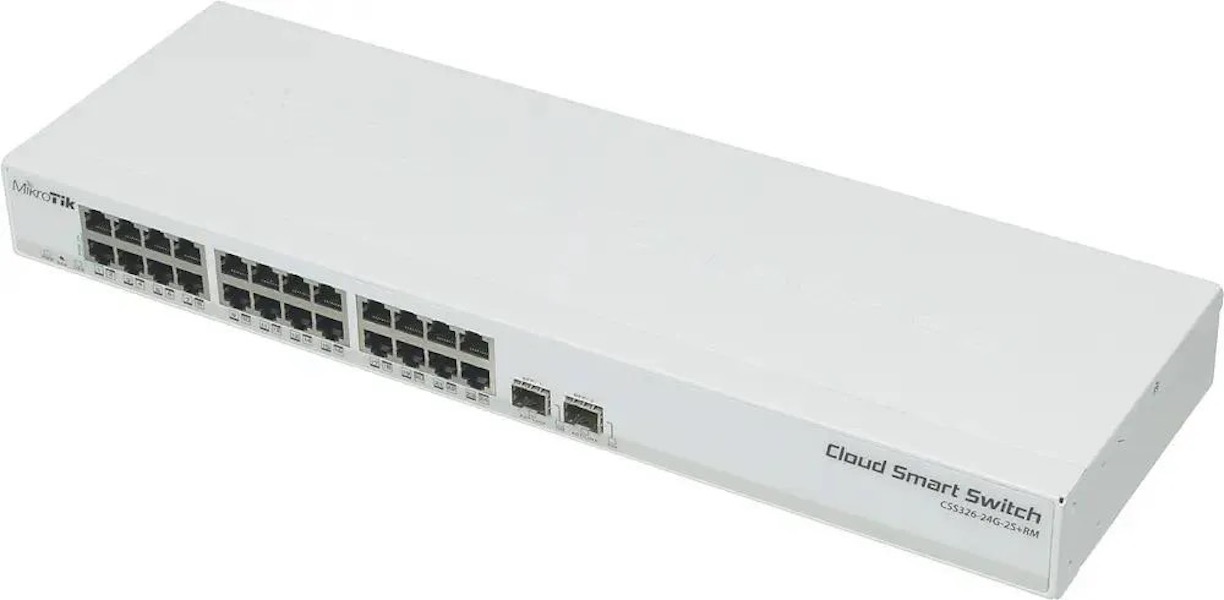 

Коммутатор MIKROTIK CSS326-24G-2S+RM, управляемый