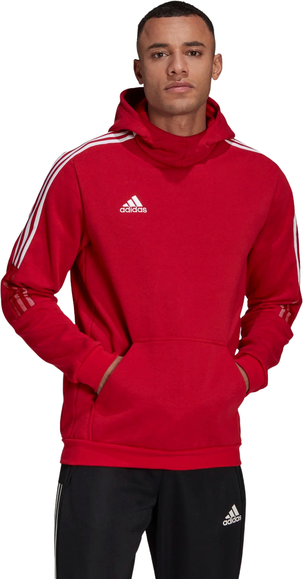 Худи мужское Adidas GM7353 красное XS