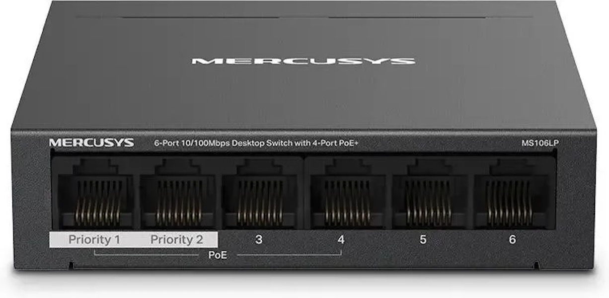 

Коммутатор MERCUSYS MS106LP, неуправляемый