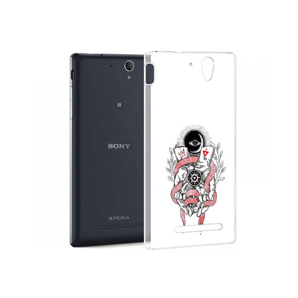 

Чехол MyPads Tocco для Sony Xperia C5 Ultra абстрация связанные руки (PT16261.253.213), Прозрачный, Tocco