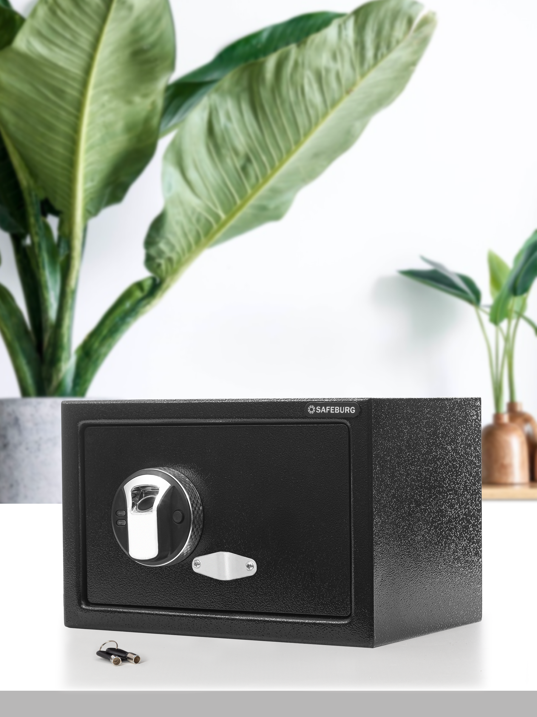 

Сейф SAFEBURG SB-200F BLACK для денег и документов с биометрическим замком, Черный, SB-200F BLACK