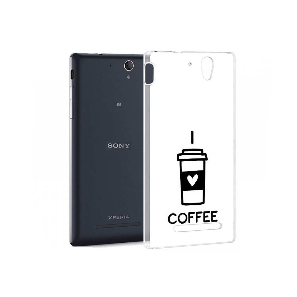 

Чехол MyPads Tocco для Sony Xperia C5 Ultra Я люблю кофе (PT16261.253.206), Прозрачный, Tocco