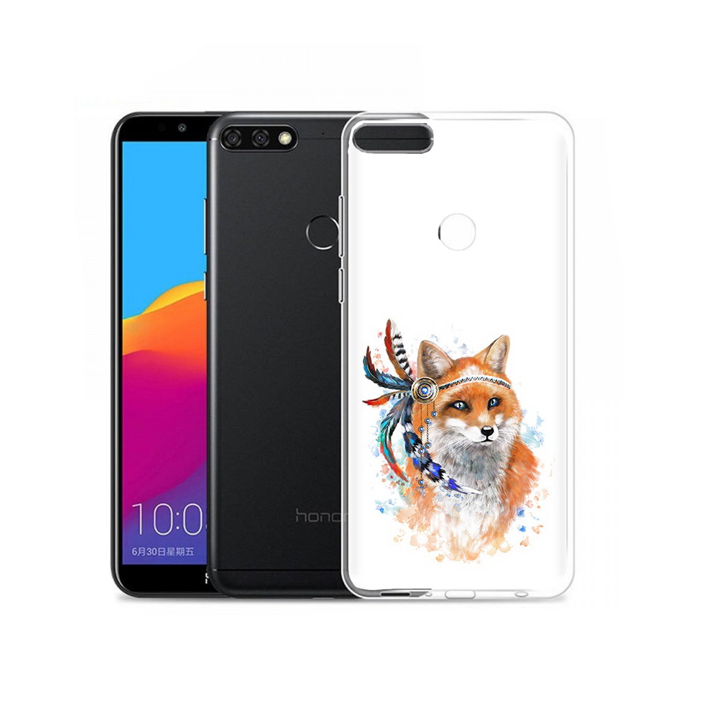 

Чехол MyPads Tocco для Honor 7C Pro инду лиса (PT113786.47.377), Прозрачный, Tocco