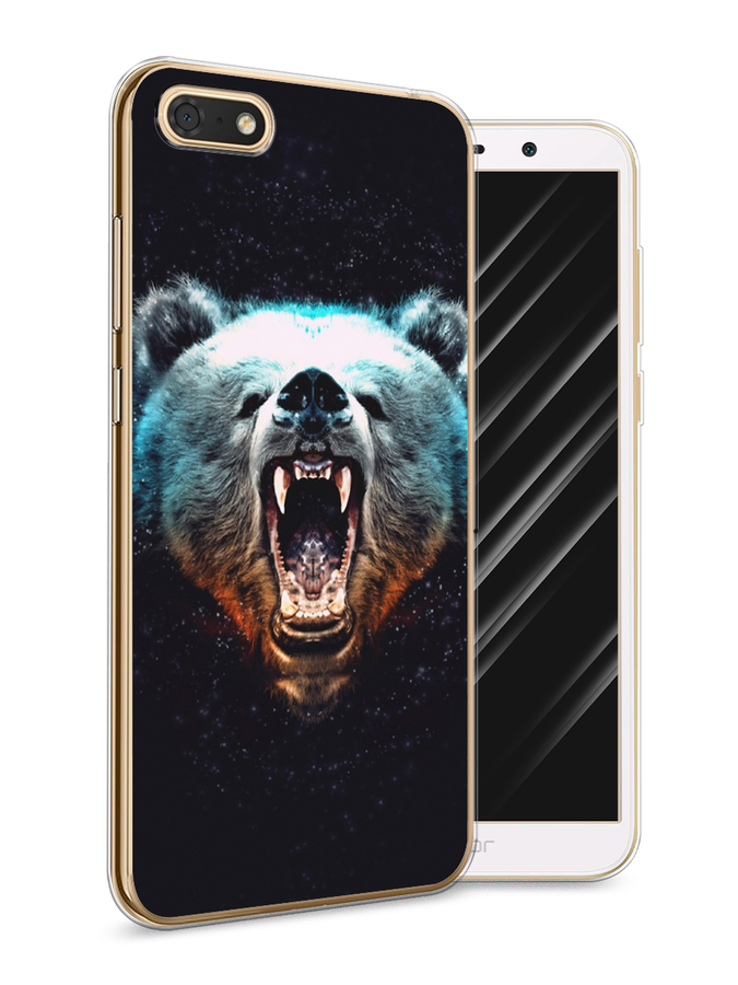 

Чехол Awog на Honor 7A "Медведь", Коричневый;голубой;черный, 65250-2