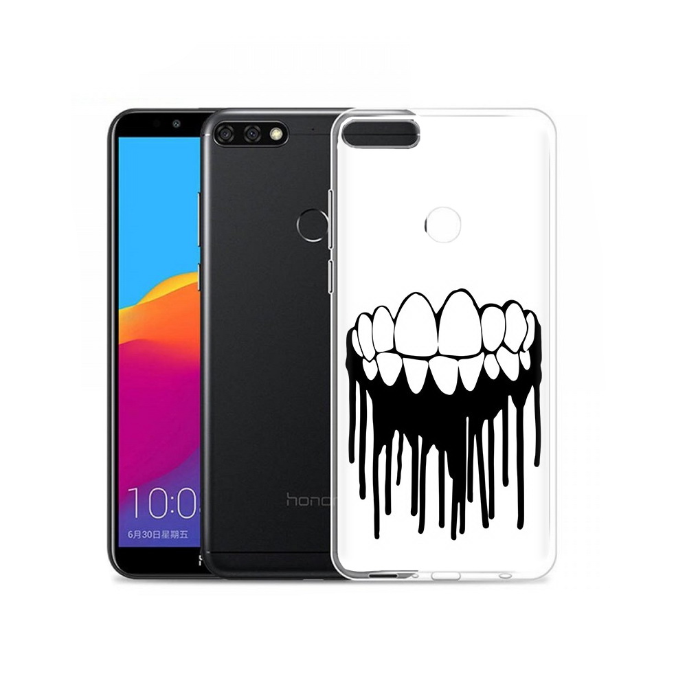 

Чехол MyPads Tocco для Honor 7C Pro зубы (PT113786.47.372), Прозрачный, Tocco