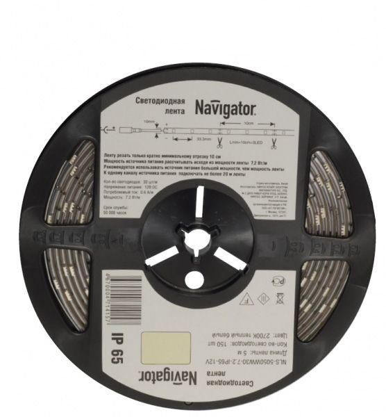 

Светодиодная лента Navigator NLS-5050 71427 5 м белый, NLS-5050