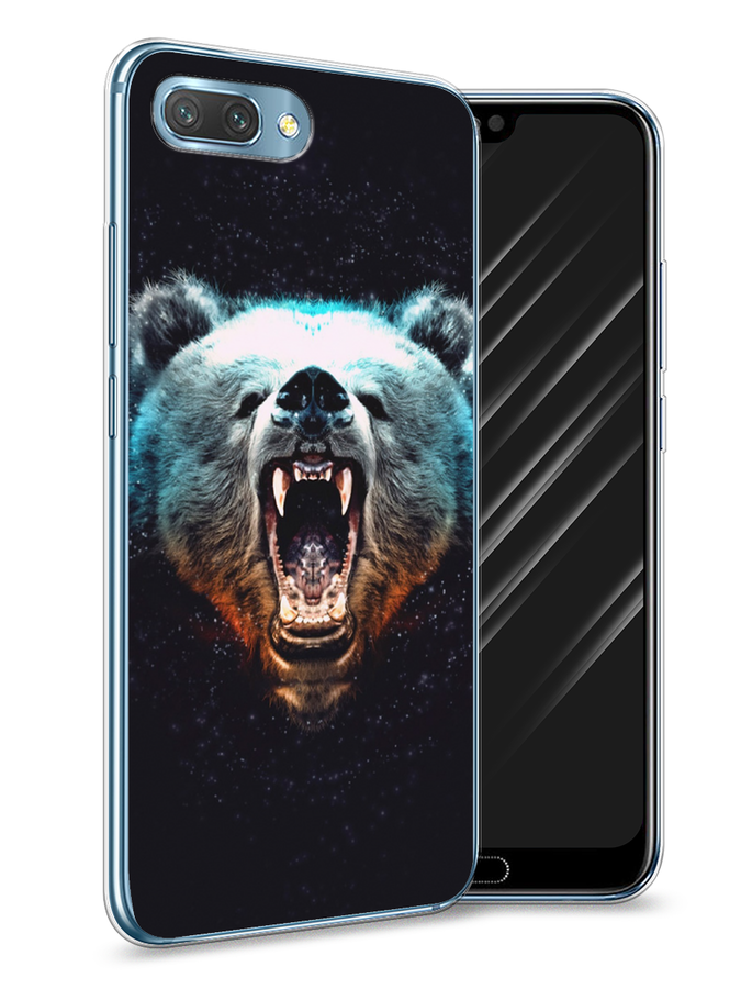 

Чехол Awog на Honor 10 "Медведь", Коричневый;голубой;черный, 65350-2