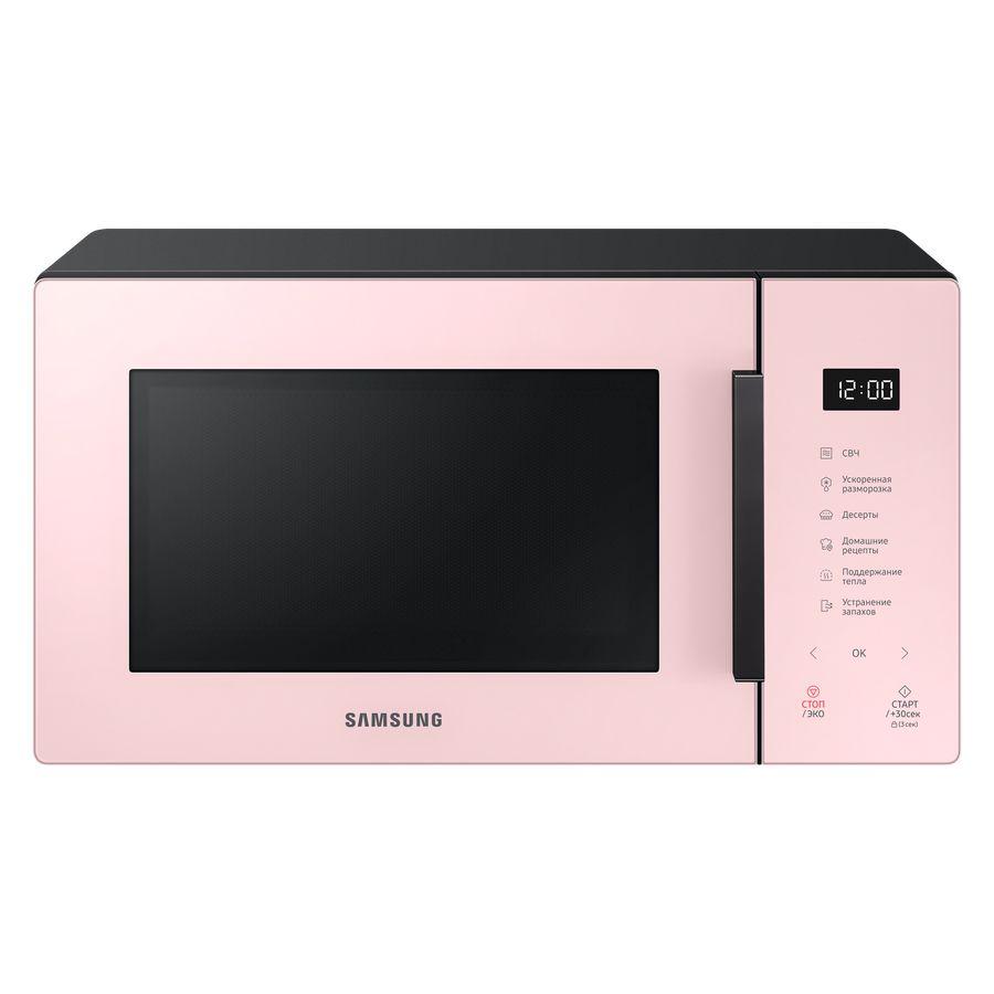 Микроволновая печь с грилем Samsung MG23T5018AP/BW розовый фен ga ma gh3537 2300 вт розовый