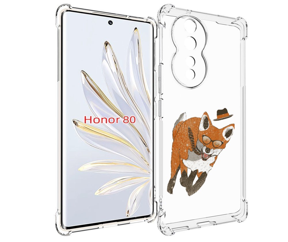

Чехол MyPads шустрый лис для Honor 80, Прозрачный, Tocco