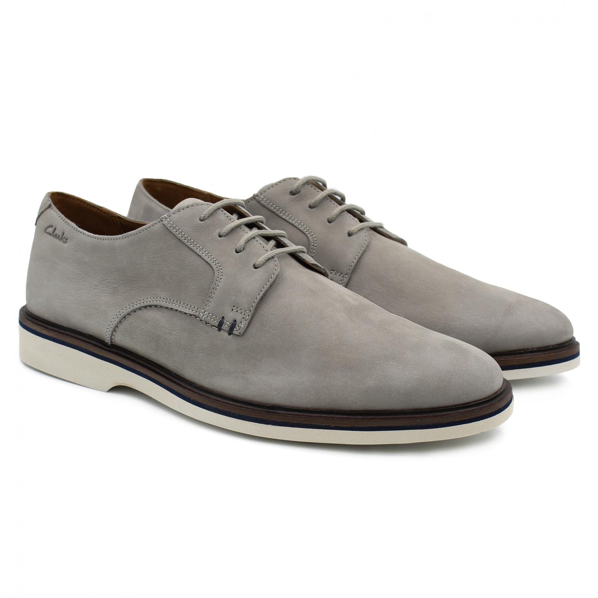 

Полуботинки мужские Clarks Malwood Plain 26159566 серые 44 EU, Malwood Plain 26159566