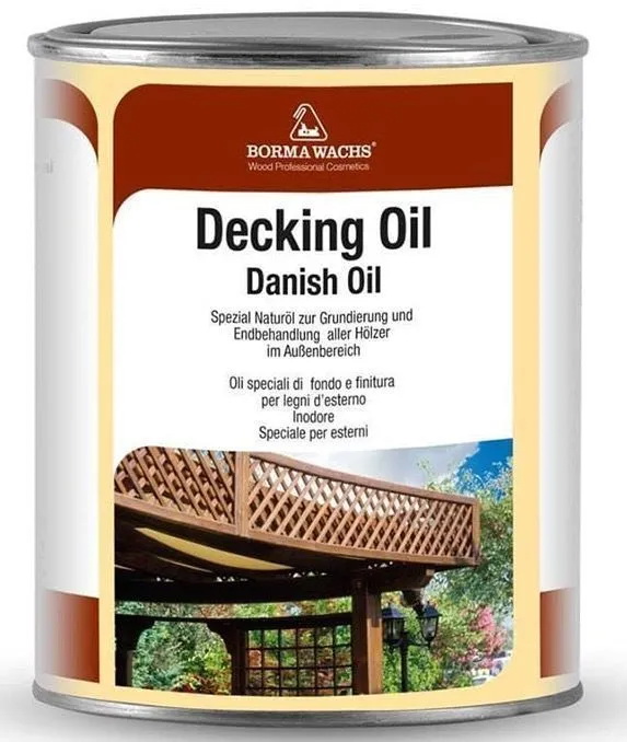 Датское масло Borma IL - масло для террас(1 л) - Лиственница масло для террас kraskovar deco oil terrace лиственница 2 2л