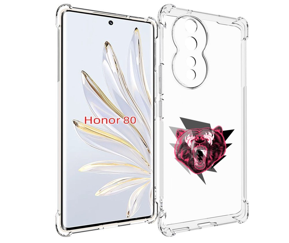 

Чехол MyPads грозовой медведь для Honor 80, Прозрачный, Tocco