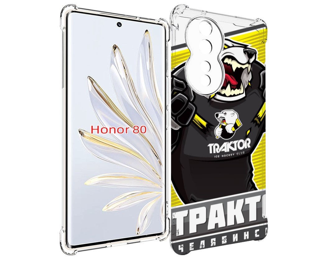 

Чехол MyPads хк трактор челябинск для Honor 80, Прозрачный, Tocco