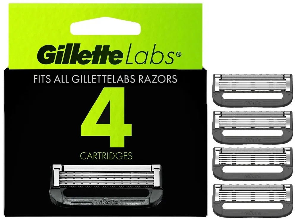 Сменные кассеты для бритья Gillette Labs Heated Razor 4 шт сменные кассеты gillette mach3 turbo 4 шт