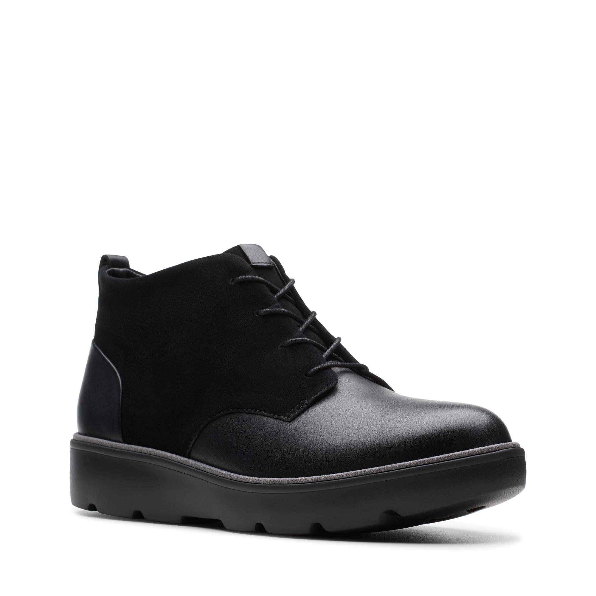 

Ботинки женские Clarks Un Balsa Mid 26145155 черные 41.5 EU, Un Balsa Mid 26145155