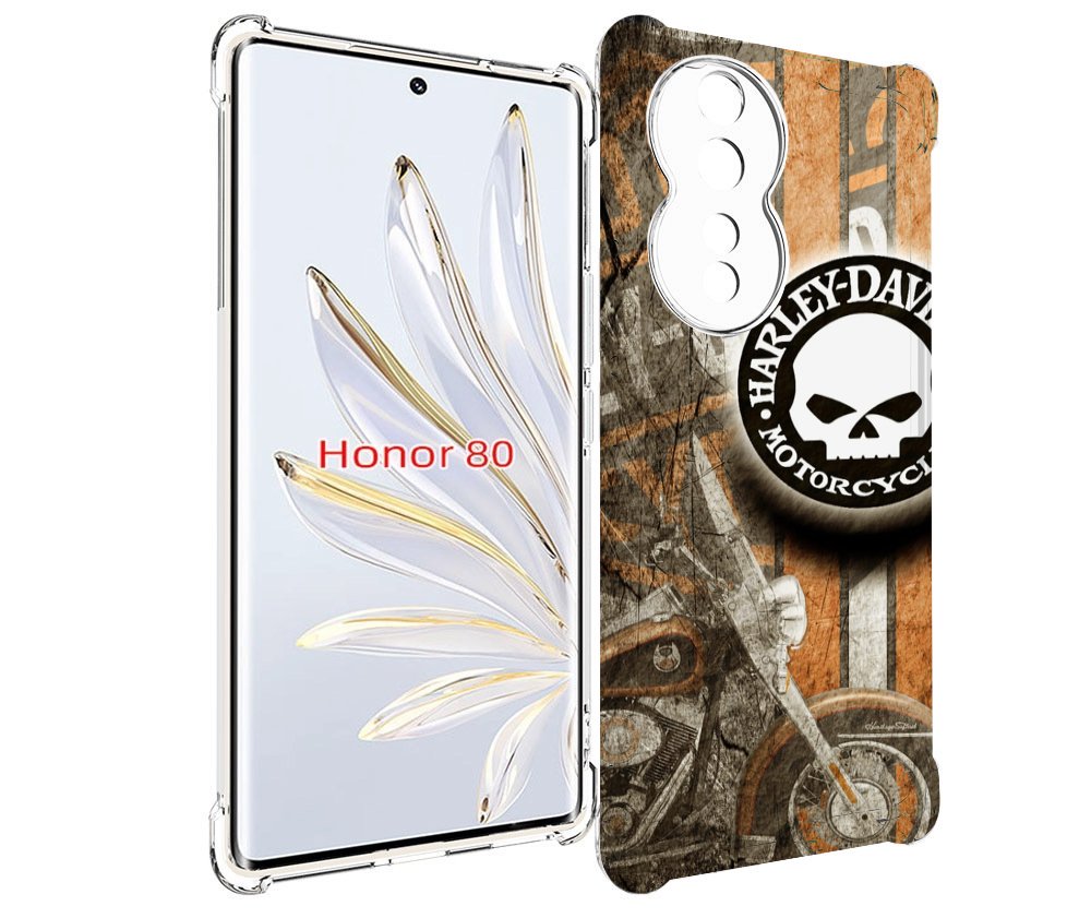

Чехол MyPads харлеи девидсон для Honor 80, Прозрачный, Tocco