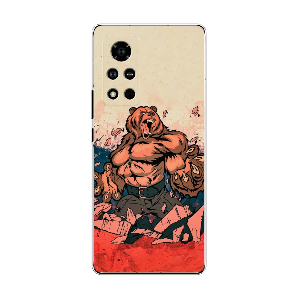 

Чехол Awog "Медведь с флагом РФ" для Honor V40