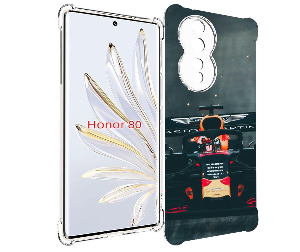 

Чехол MyPads формула 1 астон мартин для Honor 80, Прозрачный, Tocco