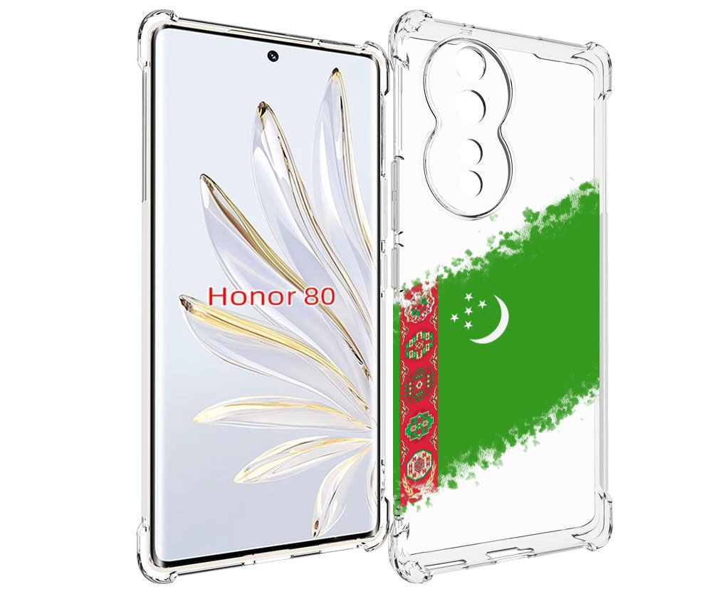 

Чехол MyPads флаг герб Туркменистан-1 для Honor 80, Прозрачный, Tocco