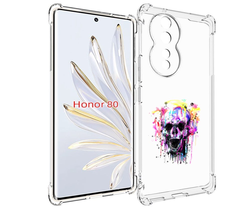 

Чехол MyPads граффити череп для Honor 80, Прозрачный, Tocco