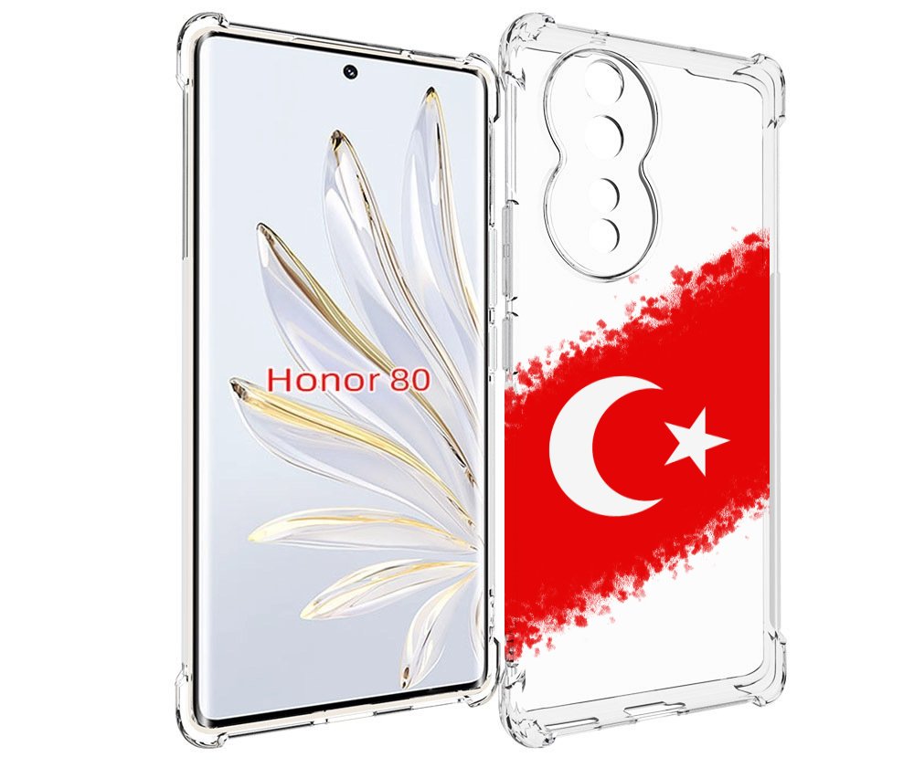 

Чехол MyPads флаг Турции для Honor 80, Прозрачный, Tocco