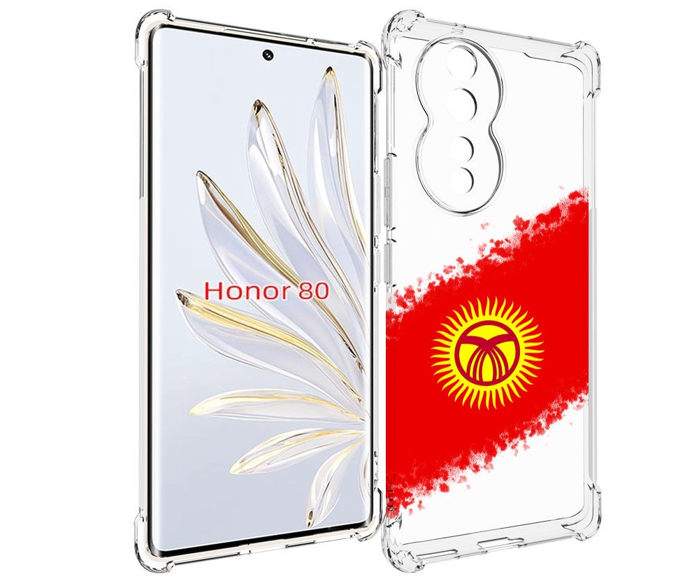 

Чехол MyPads флаг Киргизии для Honor 80, Прозрачный, Tocco