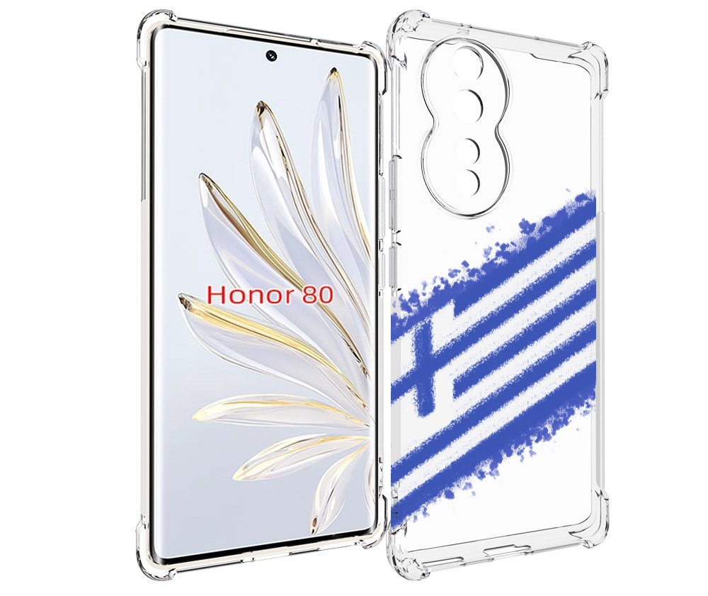 

Чехол MyPads флаг Греции для Honor 80, Прозрачный, Tocco