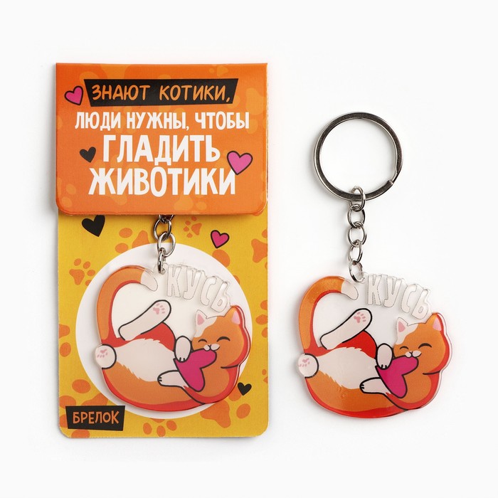 

Брелок женский Micio Знают котики, разноцветный, Знают котики