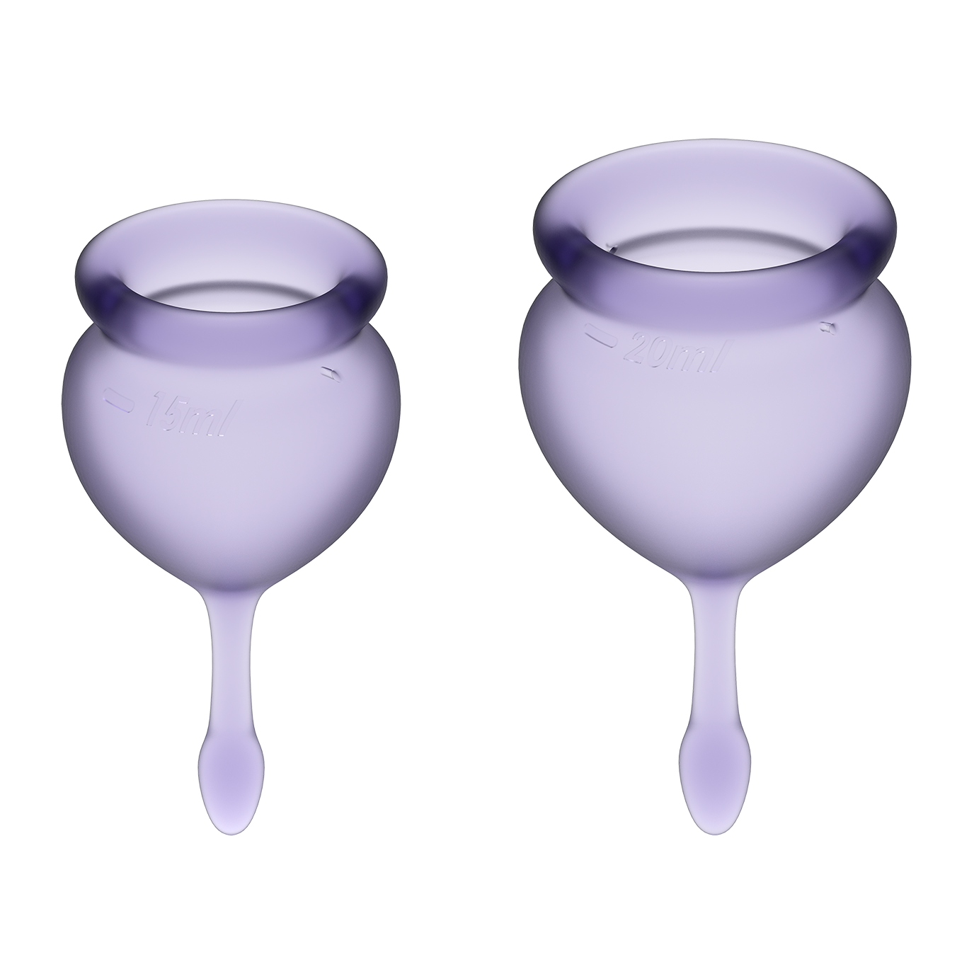 Набор менструальных чаш Feel good Menstrual Cup (фиолетовые) satisfyer анальная пробка с вибрацией game changer